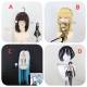 Library Of Ruina Angela L Corp Hod Tiphereth Lisa Moses Black Blonde Styled Cosplay Wig