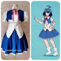 Mairimashita Iruma kun Iruma Suzuki Female Blue Cosplay Costume Custom Size