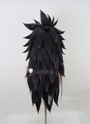 Fairy Tail Macbeth Black Styled Cosplay Wig 70cm