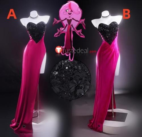 Hazbin Hotel Angel Dust Drag Queen Gown Cosplay Costume