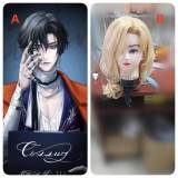 Path to Nowhere Cassian Langley Blonde Black Prestyled Cosplay Wig