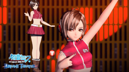 Vocaloid Project Diva Dreamy Theater Meiko Red Cosplay Costume
