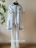 Vampire Knight Night Class Boy Uniform Kaname Kuran White Cosplay Costume