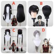 Limbus Company Yi Sang Jia Xichun Wei Lucio Grey Black Styled Cosplay Wig