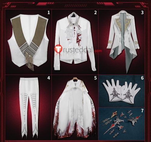 Love and Deepspace Sylus Myth Crimson Spirit Cosplay Costume Custom Plus Size