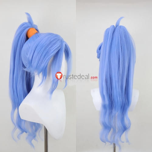Chrono Trigger Sarah Blue styled Cosplay Wig Ponytail 80cm