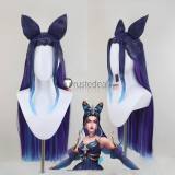 League of Legends LOL Spirit Blossom Hwei Sett Star Guardian Syndra Purple Silver Styled Cosplay Wig