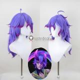 League of Legends LOL Spirit Blossom Hwei Sett Star Guardian Syndra Purple Silver Styled Cosplay Wig