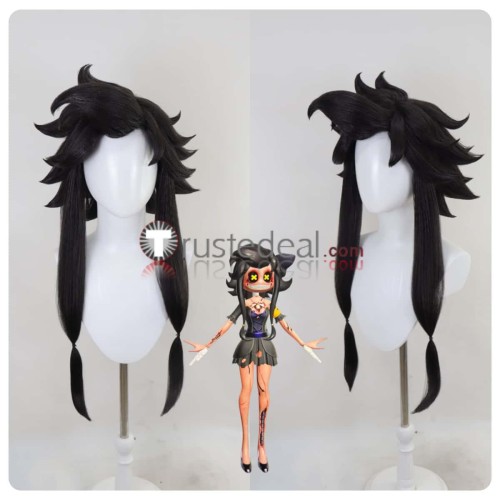 Murder Drones Cyn Silver Black Styled Cosplay Wig