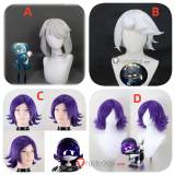 Murder Drones N Uzi Doorman Cyn Serial Designation V Silver White Purple Styled Cosplay Wig