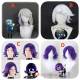 Murder Drones N Uzi Doorman Cyn Serial Designation V Silver White Purple Styled Cosplay Wig