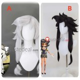 Murder Drones Cyn Silver Black Styled Cosplay Wig