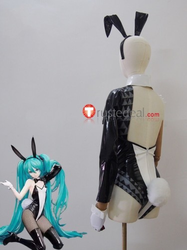 Vocaloid Hatsune Miku Rabbit Black White Bunny Suit Cosplay Costume Custom Size