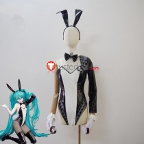 Vocaloid Hatsune Miku Rabbit Black White Bunny Suit Cosplay Costume Custom Size