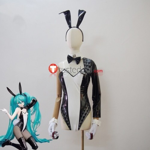 Vocaloid Hatsune Miku Rabbit Black White Bunny Suit Cosplay Costume Custom Size
