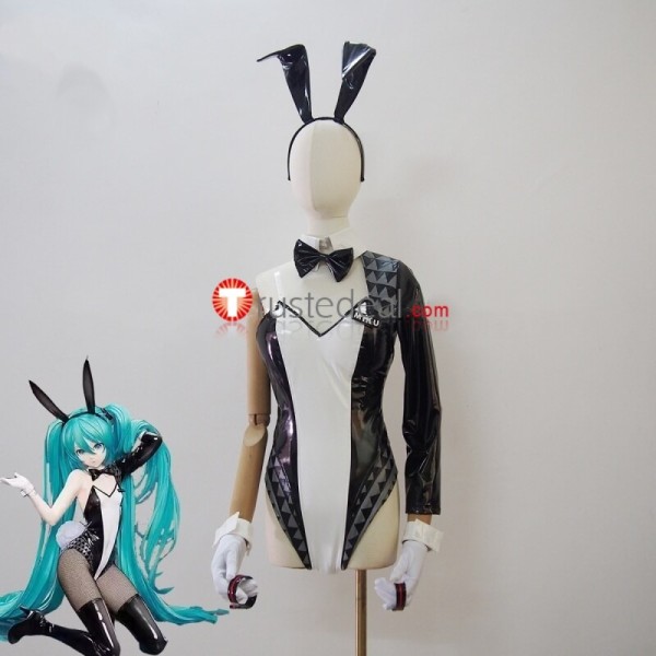 Vocaloid Hatsune Miku Rabbit Black White Bunny Suit Cosplay Costume Custom Size
