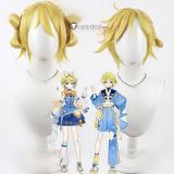 Vocaloid Magical Mirai 2025 Kagamine Rin Len Blonde Cosplay Wig