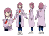 Pokemon Scarlet and Violet Lacey Purple Coat Cosplay Costume