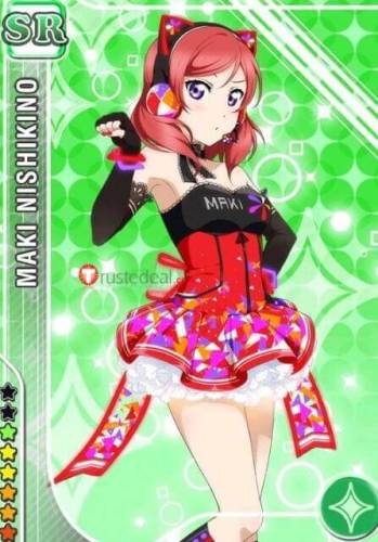 Love Live Maki Nishikino Red Styled Cosplay Wig