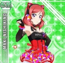 Love Live Maki Nishikino Red Styled Cosplay Wig