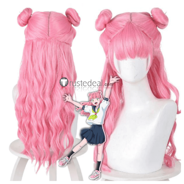 Commission You and I Are Polar Opposites Miyu Suzuki Pink Styled Cosplay Wig 70cm