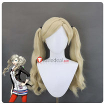 Persona5 Ann Takamaki Blonde Styled Wig Red Mask Cosplay Props Accessory