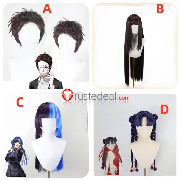 Persona 4 P5X Tohru Adachi Ichigo Shikano Hifumi Togo Yaoling Li Blue Brown Styled Cosplay Wig