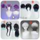 Disney Twisted-Wonderland Neige LeBlanche Chenya Skully J Graves Malleus Draconia Black Purple Silver Cosplay Wig