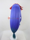 Nanbaka Kiji Mitsuba Red Purple Styled Cosplay Wig 90cm