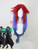 Nanbaka Kiji Mitsuba Red Purple Styled Cosplay Wig 90cm