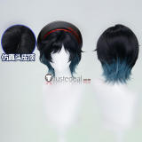 Disney Twisted-Wonderland Neige LeBlanche Chenya Skully J Graves Malleus Draconia Black Purple Silver Cosplay Wig
