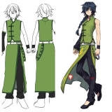 Vocaloid Ron Keine Green Cosplay Costume