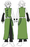 Vocaloid Ron Keine Green Cosplay Costume