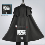 The Hundred Line Last Defense Academy Eito Aotsuki Takumi Sumino Amemiya Darumi Battle Black Cape Cosplay Costume