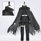 The Hundred Line Last Defense Academy Eito Aotsuki Takumi Sumino Amemiya Darumi Battle Black Cape Cosplay Costume