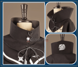 The Hundred Line Last Defense Academy Eito Aotsuki Takumi Sumino Amemiya Darumi Battle Black Cape Cosplay Costume