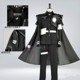The Hundred Line Last Defense Academy Eito Aotsuki Takumi Sumino Amemiya Darumi Battle Black Cape Cosplay Costume