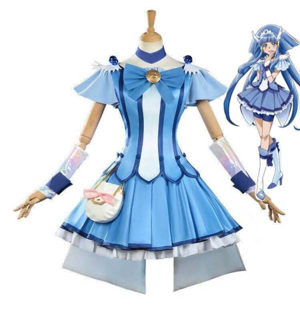Smile Pretty Cure PreCure Cure Beauty Blue Cosplay Costume 2