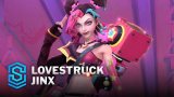 League of Legends LOL Lovestruck Jinx Styled Cosplay Wig