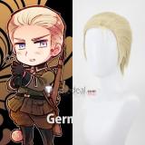 Axis Powers Hetalia Germany Ludwig Korea Italy Brown Blonde Styled Cosplay Wig