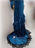 Overlord Season 4 Albedo Blue Dress Cosplay Costume