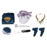 Overlord Season 4 Albedo Blue Dress Cosplay Costume 2