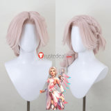 Overwatch Devil Mercy Sakura Pink Purple Styled Cosplay Wig