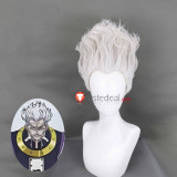 Hunter x Hunter Zeno Zoldyck Leorio PaladiKnight Black Silver Styled Cosplay Wig