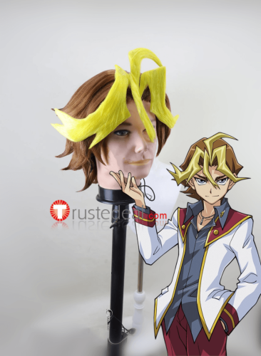 YuGiOh Sylvio Sawatari Shingo Brown Styled Cosplay Wig