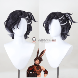 Final Fantasy XIV 14 FFXIV FF14 Varis zos Galvus Graha Tia Crystal Exarch Viera Red Black Blonde Styled Cosplay Wig