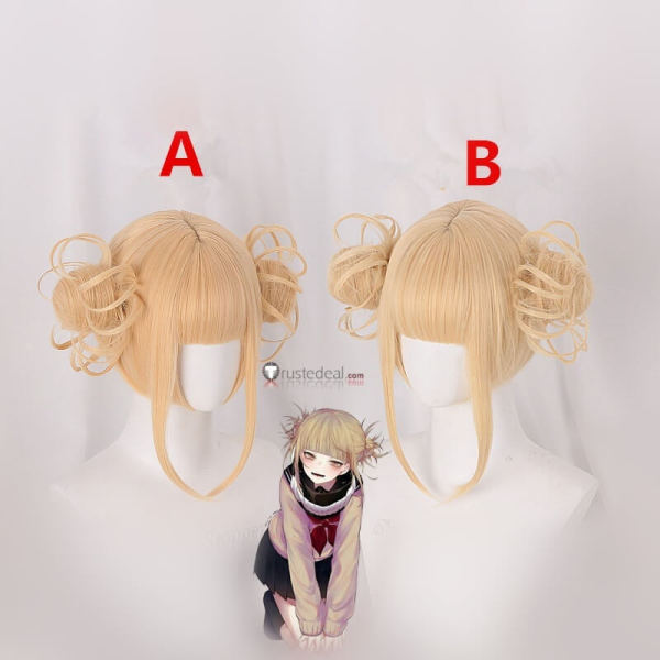 My Hero Academia Boku no Hero Academia Himiko Toga Blonde Cosplay Wig