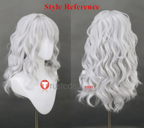 Commission Pokemon Gijinka Braixen Yellow Styled Cosplay Wig 80cm