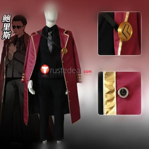 Library Of Ruina Thumb Capo Boris Stern Soldato Red Black Uniform Cosplay Costume