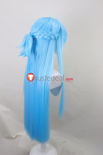Sword Art Online SAO Asuna Yuuki Fairy Blue Styled Cosplay Wig